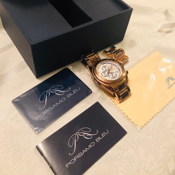 Porsamo Bleu Rose Gold Multi-Function Luxury Watch - Picture 9 of 10